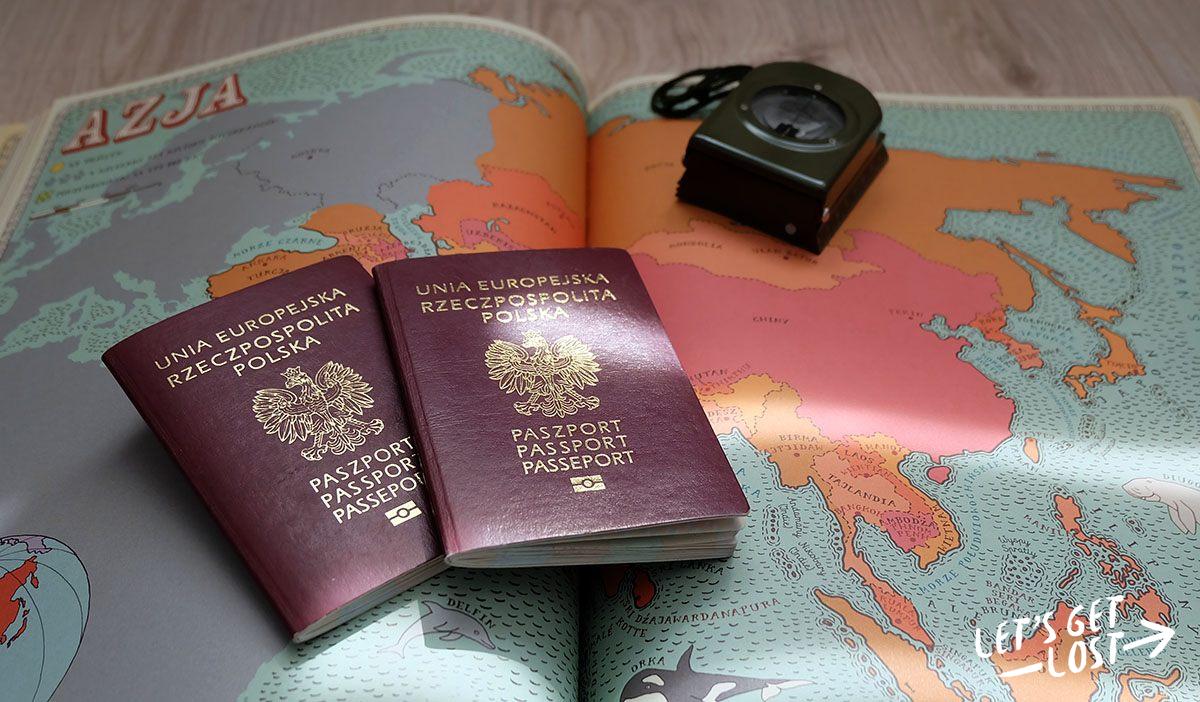 Paszporty na mapie Azji